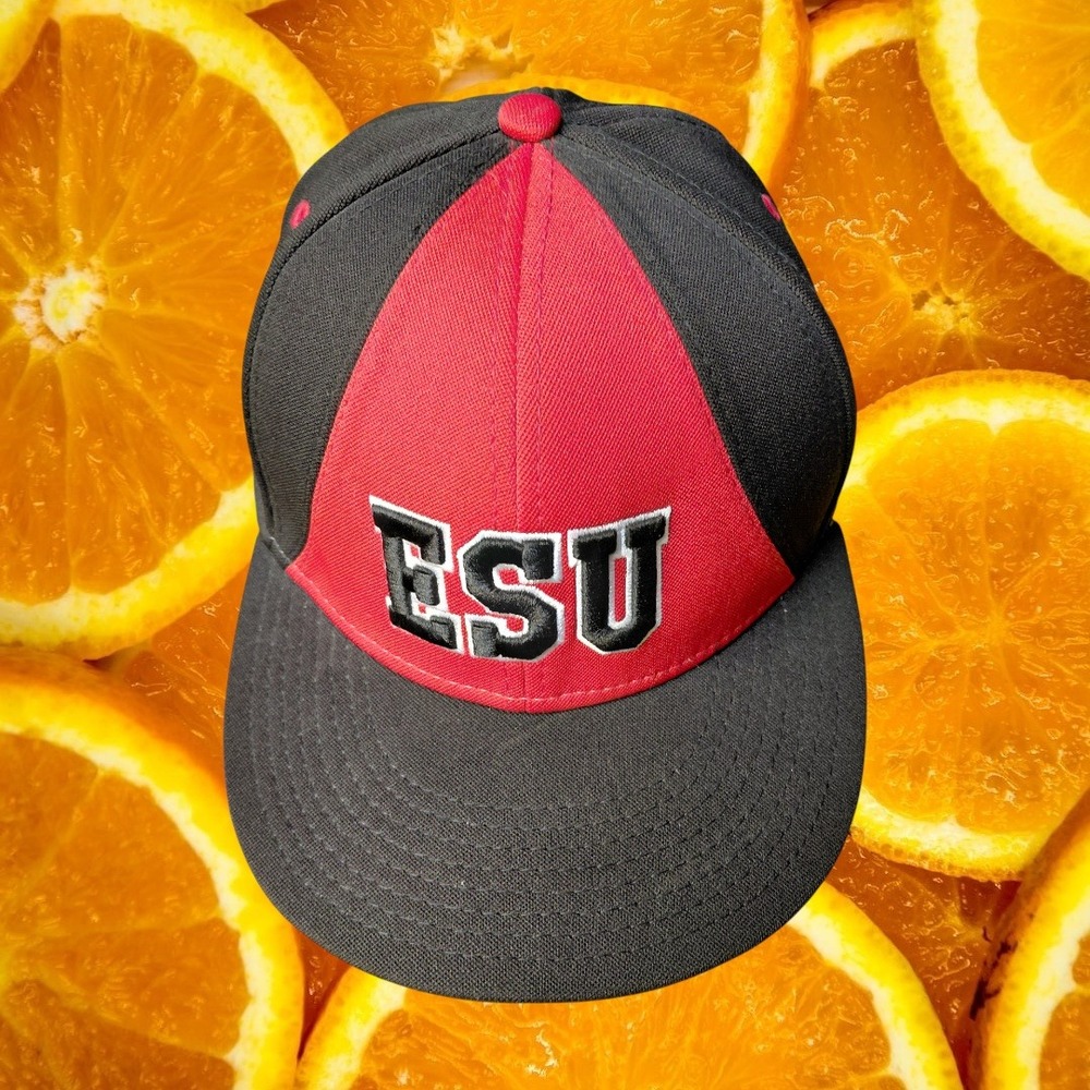 ESU Warriors‎ Baseball Cap Black Red Embroidered The Game Pro Mens M